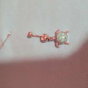 🆕️ Unique Butterfly Zircon Belly Button Ring